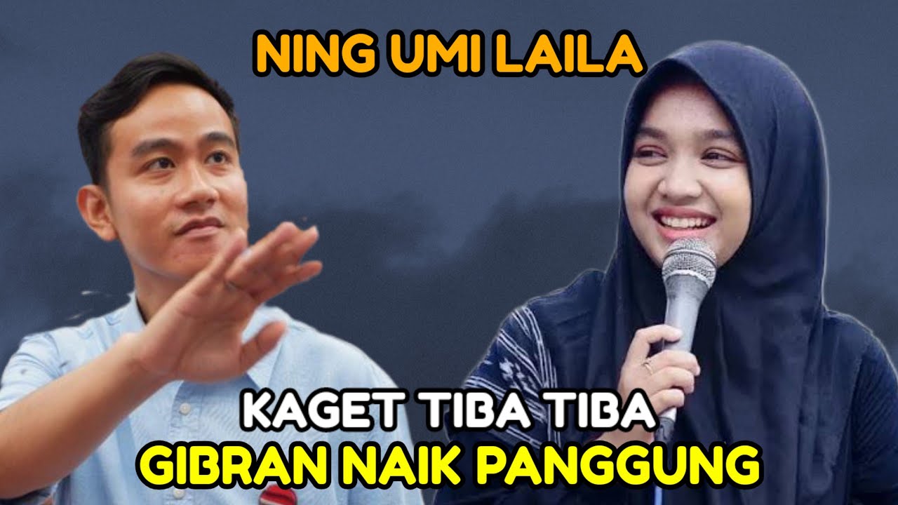Tak Disangka Gibran Naik Panggung Bikin Ning Umi Kaget - Pengajian Ning Umi Laila Terbaru
