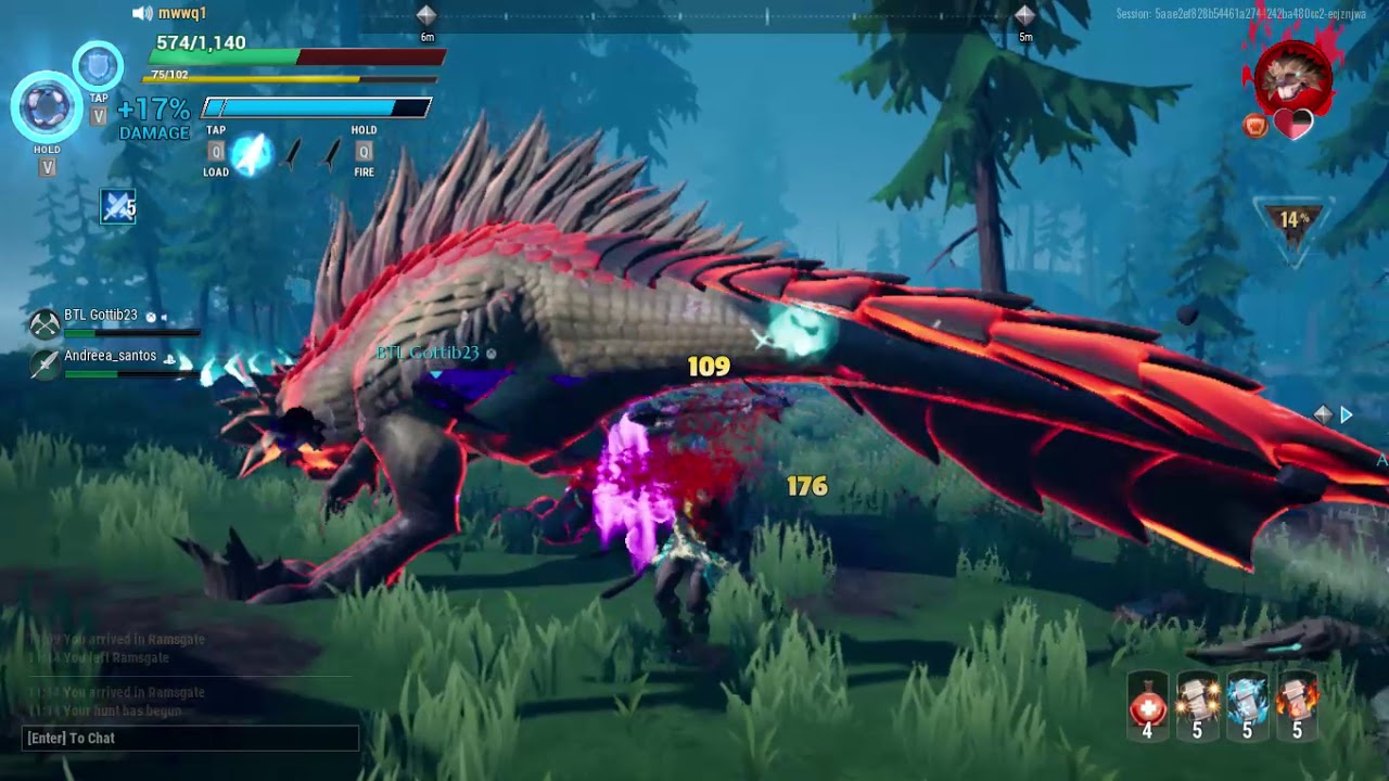 Dauntless Gnasher hunt