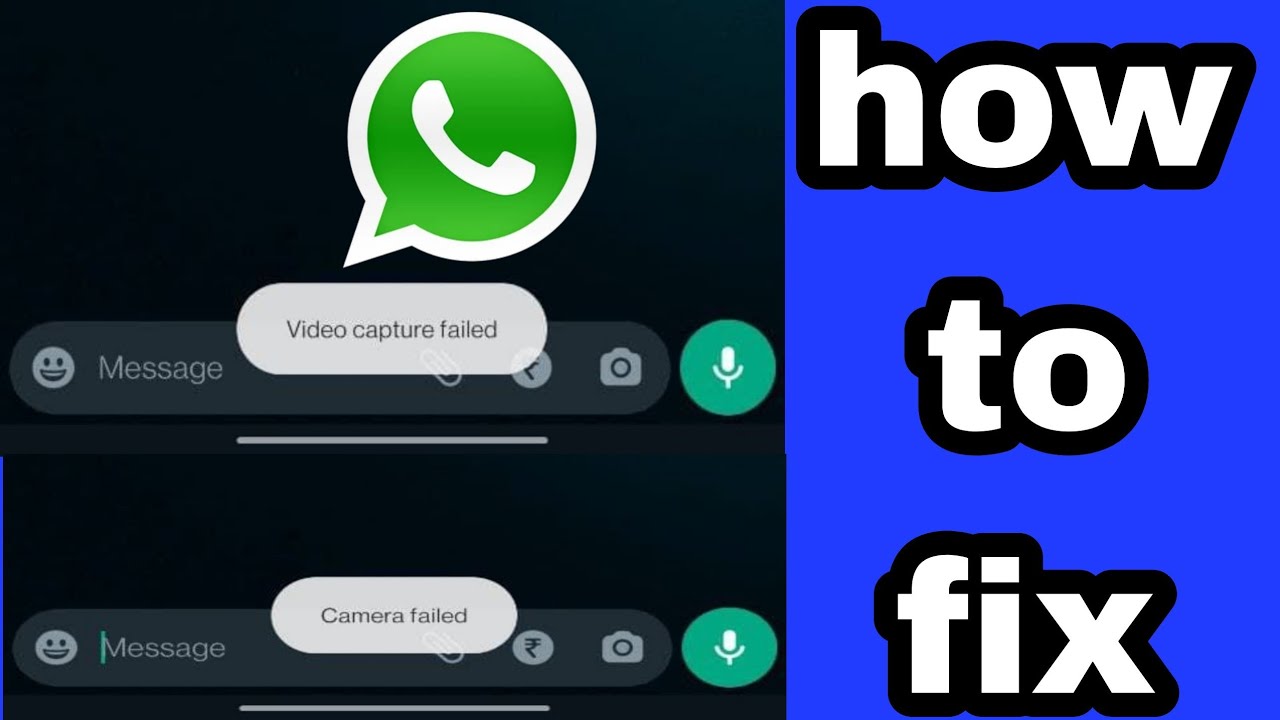 how to fix whatsapp video capture failed problem 2025 | WhatsApp camera ...