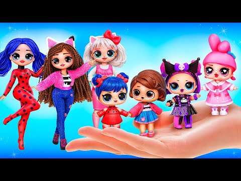 ハローキティ、レディバグ、ギャビーがママになるよ！LOL OMG ドールクラフト