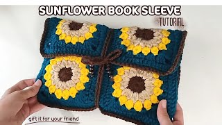 Make your first sunflower book sleeve | Tutorial