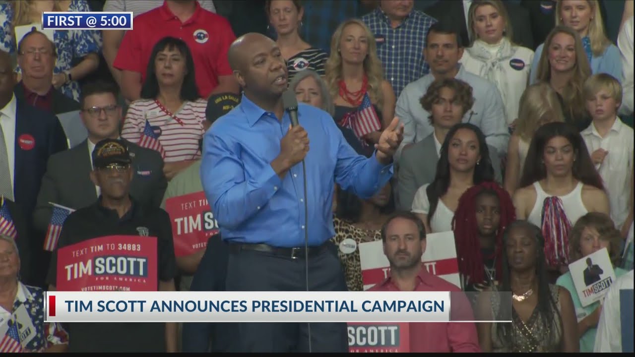 Tim Scott launches 2024 presidential campaign - YouTube