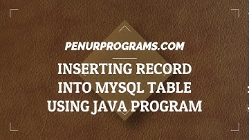 how to insert data(record) into mysql database table using  java netbeans- MySQL JDBC Tutorial