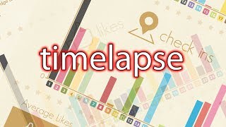 timelapse video of an infographic design
