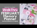 HOW TO: Planner Elements On Repeat | February Memory Planner Walk Thru