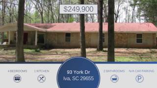 93 York Dr, Iva SC 29655