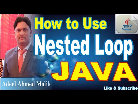 How to use nested loop in java in urdu hindi for beginners