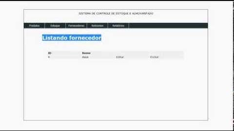 Sistema de Controle de Estoque com PHP Orientado a Objetos
