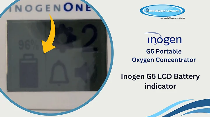 Inogen One G5 Portable Oxygen Concentrator: LCD Battery Indicator