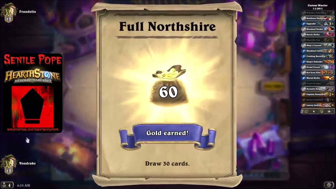 Hearhtstone RoS: Big Priest vs Pirate Warrior - 6.25.2019