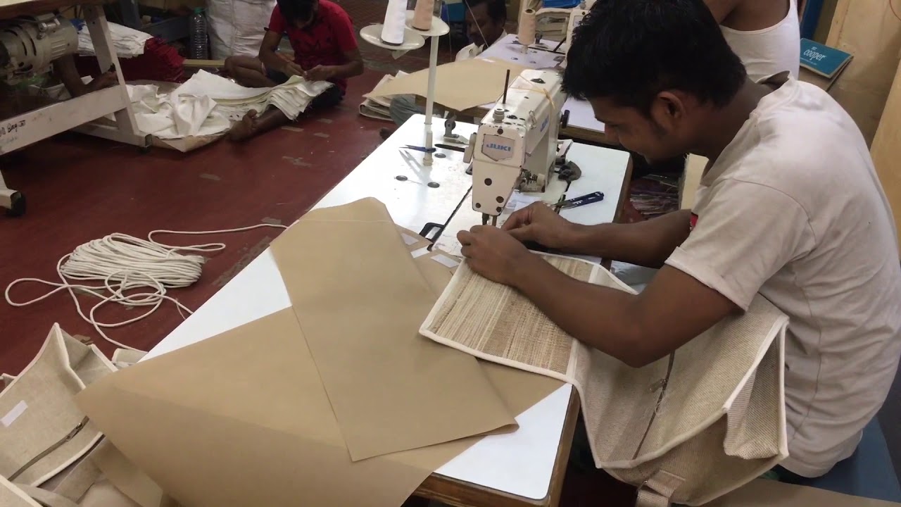 jute bag manufacturing #jutebags#savenature#ecofriendlybags - YouTube
