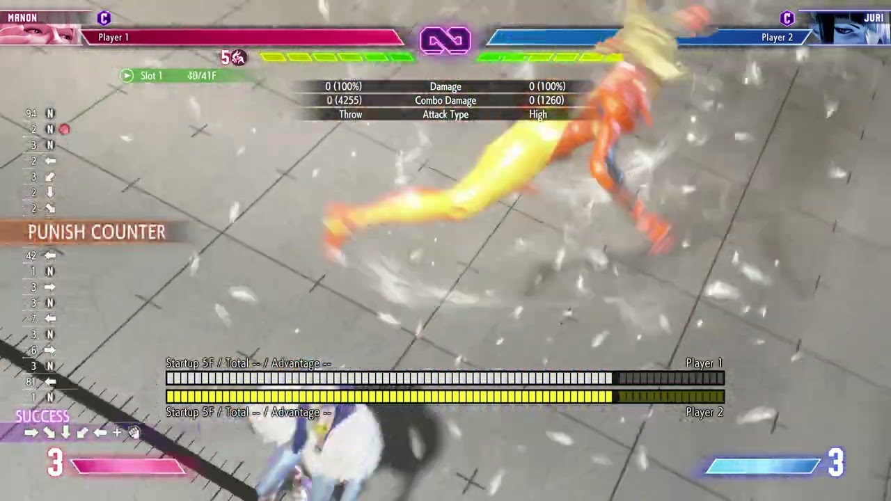 Manon punish counter level 5 command grab