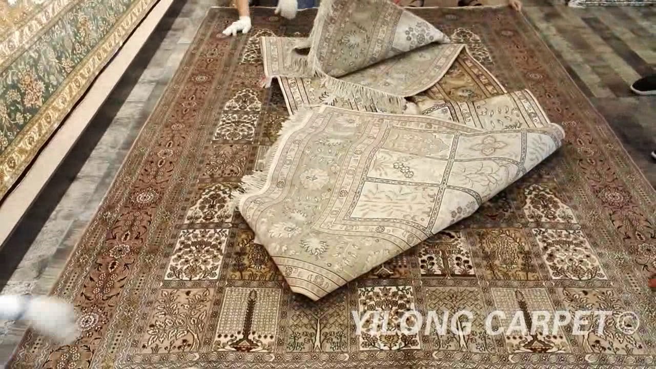 Pakistani Silk Carpets Indian Hand Knotted Rugs