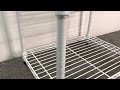 □HOME ERECTA ホームエレクター メタルラック スチールラック シェルフ ワイヤーシェルフ 収納棚 ホワイト 白 約60×45×101cm □23010604