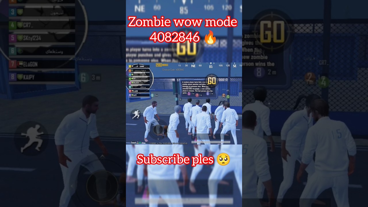 BEST ZOMBIE MODE MAP 🔥 || pubg mobile wow mode codes 