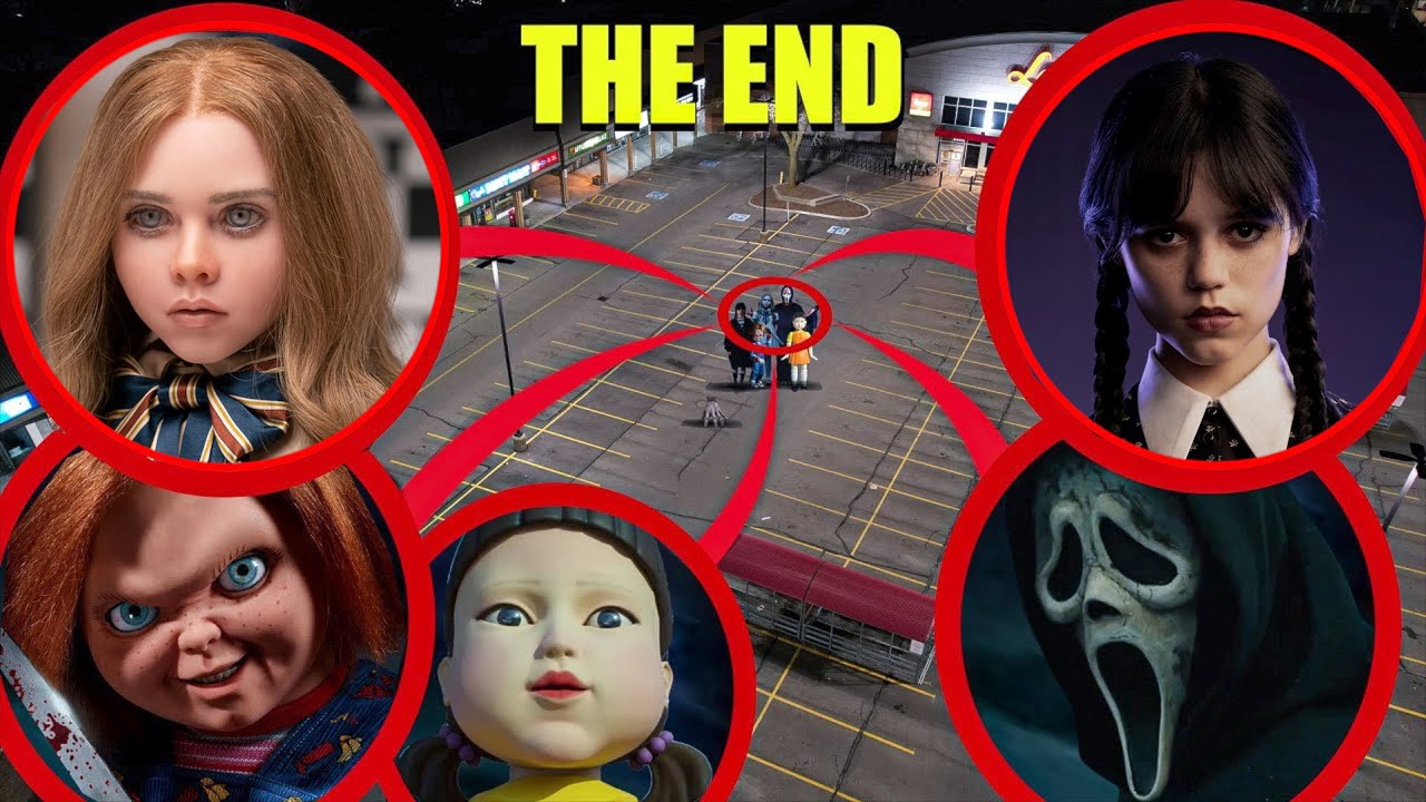IF YOU EVER SEE CHUCKY, WEDNESDAY ADDAMS, SCREAM, M3GAN AND SQUID GAME DOLL IN REAL LIFE, RUN!