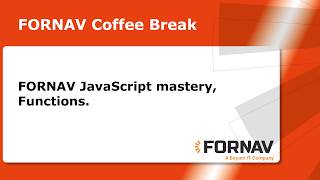FORNAV JavaScript mastery, Functions.