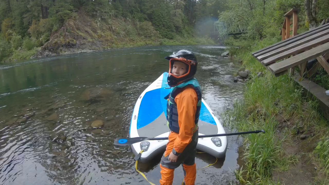 Clackamas River, Fish Creek to Bob’s Hole. Giant Body Glove Crusader SUP. 1750 CFS