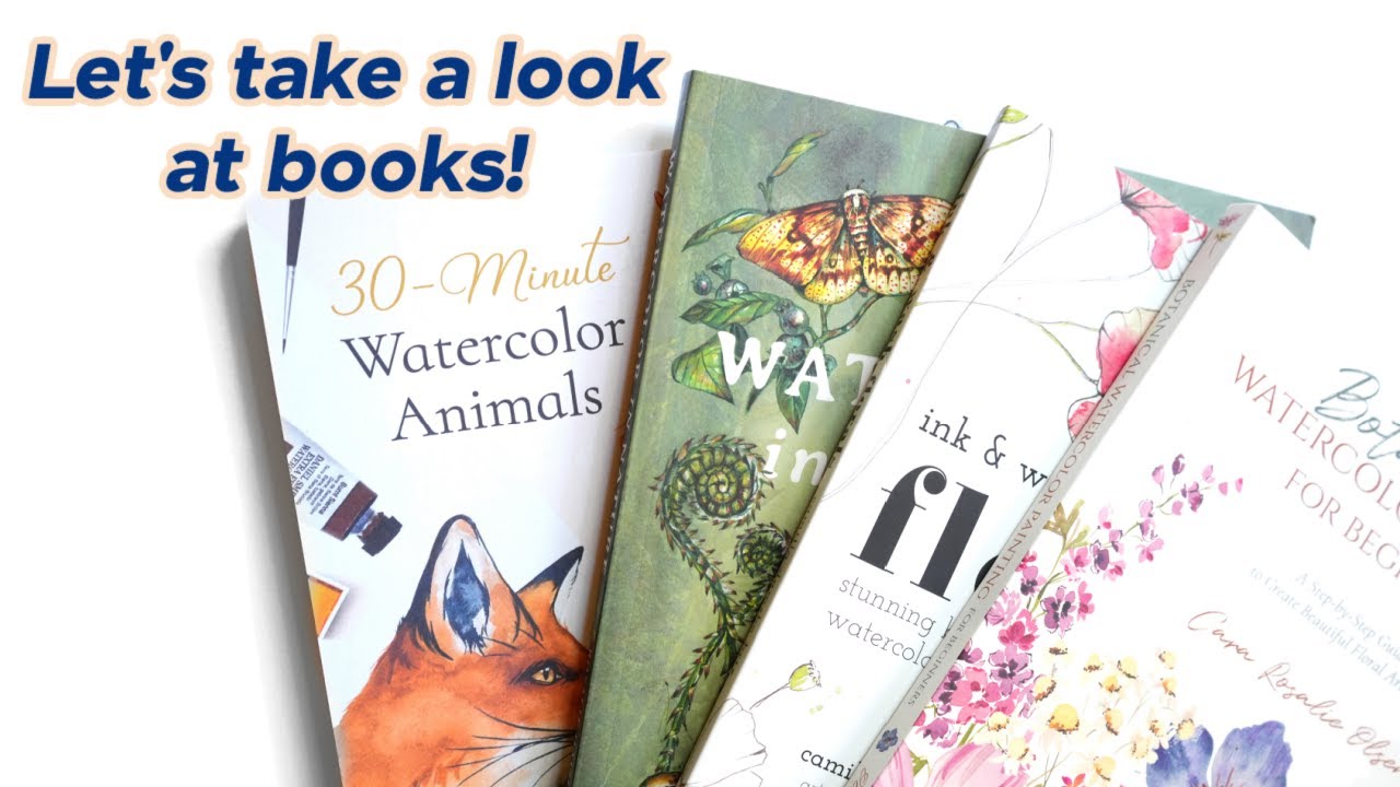 Рецензирую три книги о природе, нарисованные акварелью, и рисую проекты!