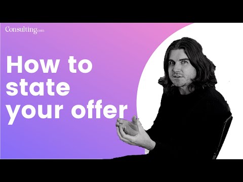 Como declarar sua oferta para uma perspectiva!