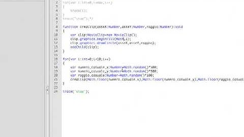 VIdeo Corso Flash Actionscript 3.0 - i cicli