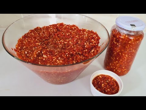 الفلفل الاحمر على الطريقة الغزاوية بكل اسراره