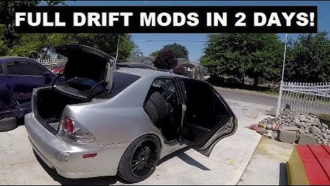 Challenge to fully drift mod a STOCK is300 in 2 days!!!