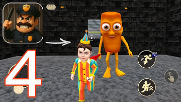 Prison Escape Obby Run - Gameplay Full Walkthrough Part 4 - Chapter 1,2,3 All Levels (Android, iOS)