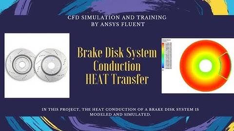 Brake Disk System Conduction Heat Transfer, ANSYS Fluent Simulation