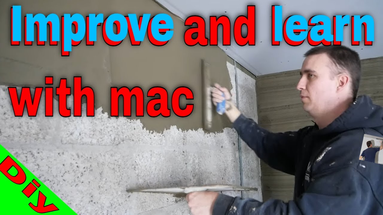 How To Float A Wall Ready For Plastering Using Sand And Cement - YouTube