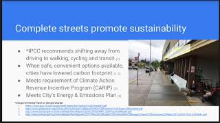 11 - Complete Streets Promote Sustainability