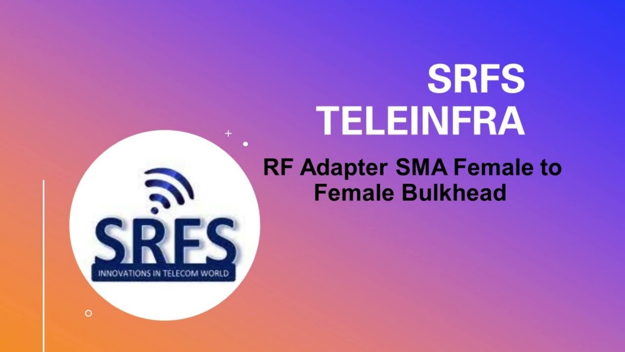 RF Adapter SMA Female to Female Bulkhead