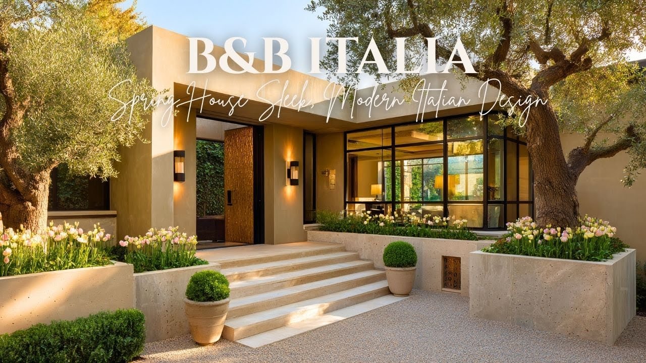 B&B Italia’s Spring House Sleek, Modern Italian Design with Fresh Spring Vibes and Comfort