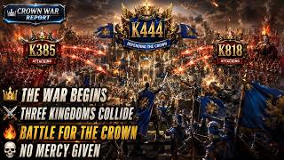 👑 The Ultimate Crown War! Bloodshed, Throne Battles & Massive Rallies | K444 VS K385| #gunsofglory screenshot 4