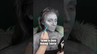 STONE STATUE MAKEUP 🗿 #makeup #makeuptutorial #creativemakeup #makeupvideo