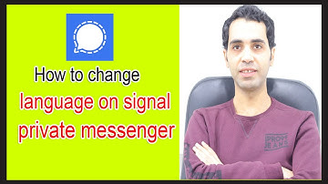 How to change language on signal private messenger app