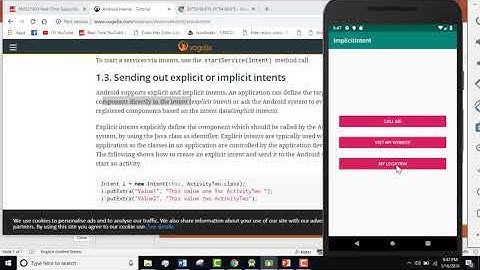 Implicit Intent in android