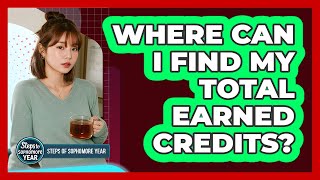 Famous Where Can I Find My Total Earned Credits? Profile