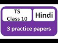 3 Practice papers.hindi pre final question paper 2024 class 10.10th class hindi pre final paper 2024