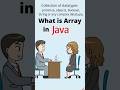 what is array in java programming #rizvisir #coding #java #javaprogramming