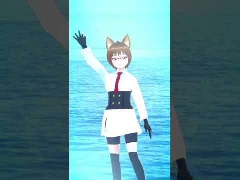 海と防波堤、そして・・・OBONの監視で多分一番苦労する子　#varkshorts 　#shorts  #vtuber