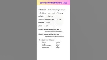 Indian State of Forest Report || ISFR-2023 || India Gk #shorts #gk