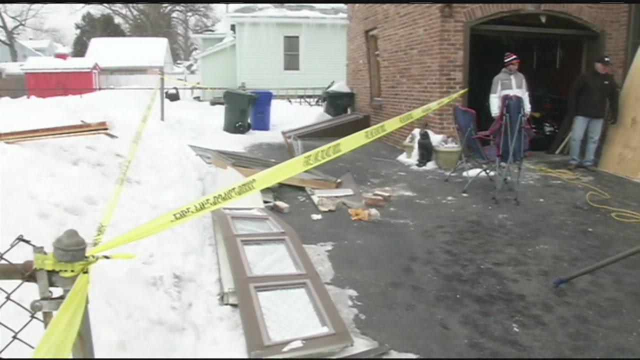 Mysterious explosion damaged a garage in East Springfield
