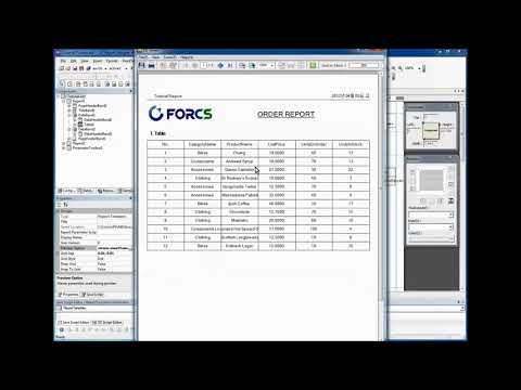 OZRT06 OZ Report Tutorial - ListTableDesign