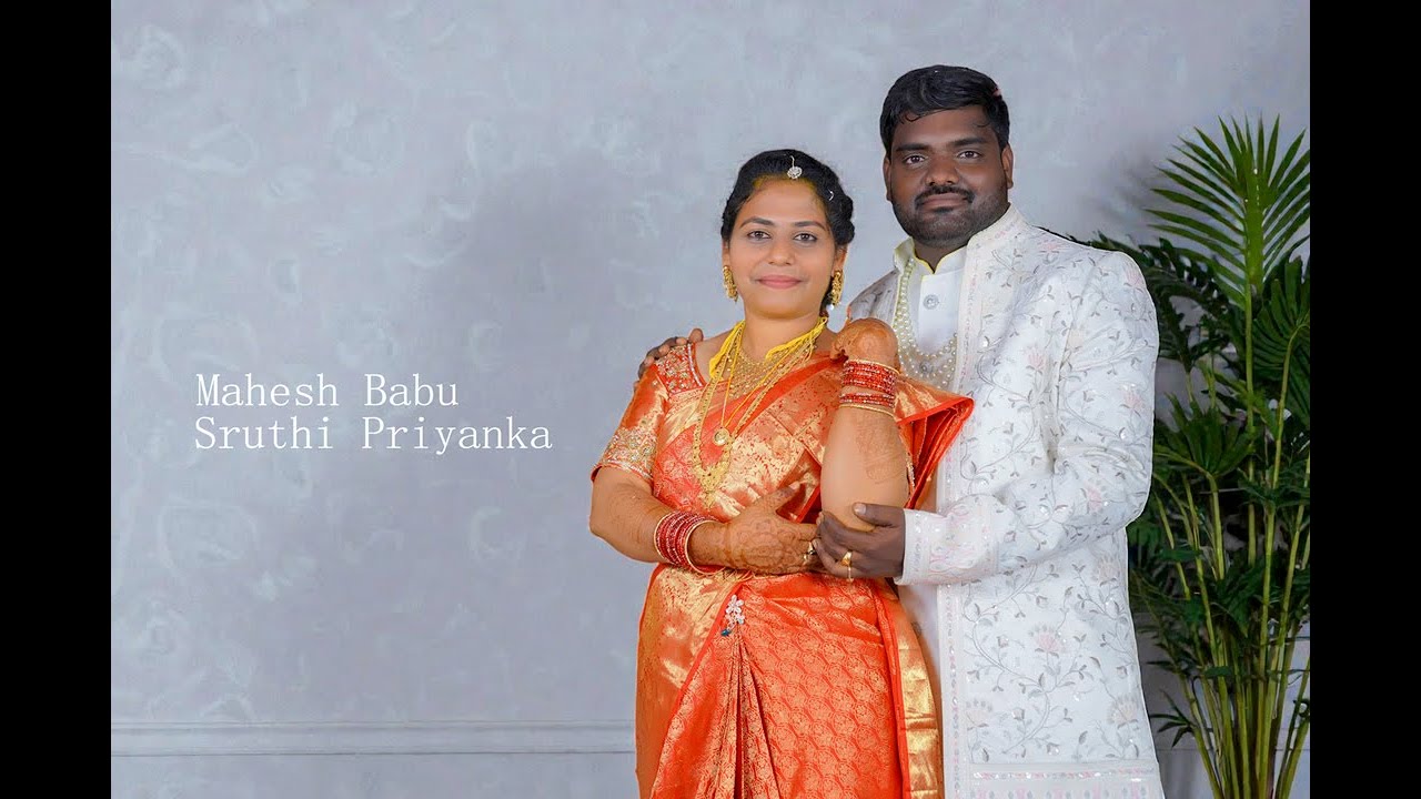 Mahesh WEDS  Sruthi Priyanka weddingTeaser 4k