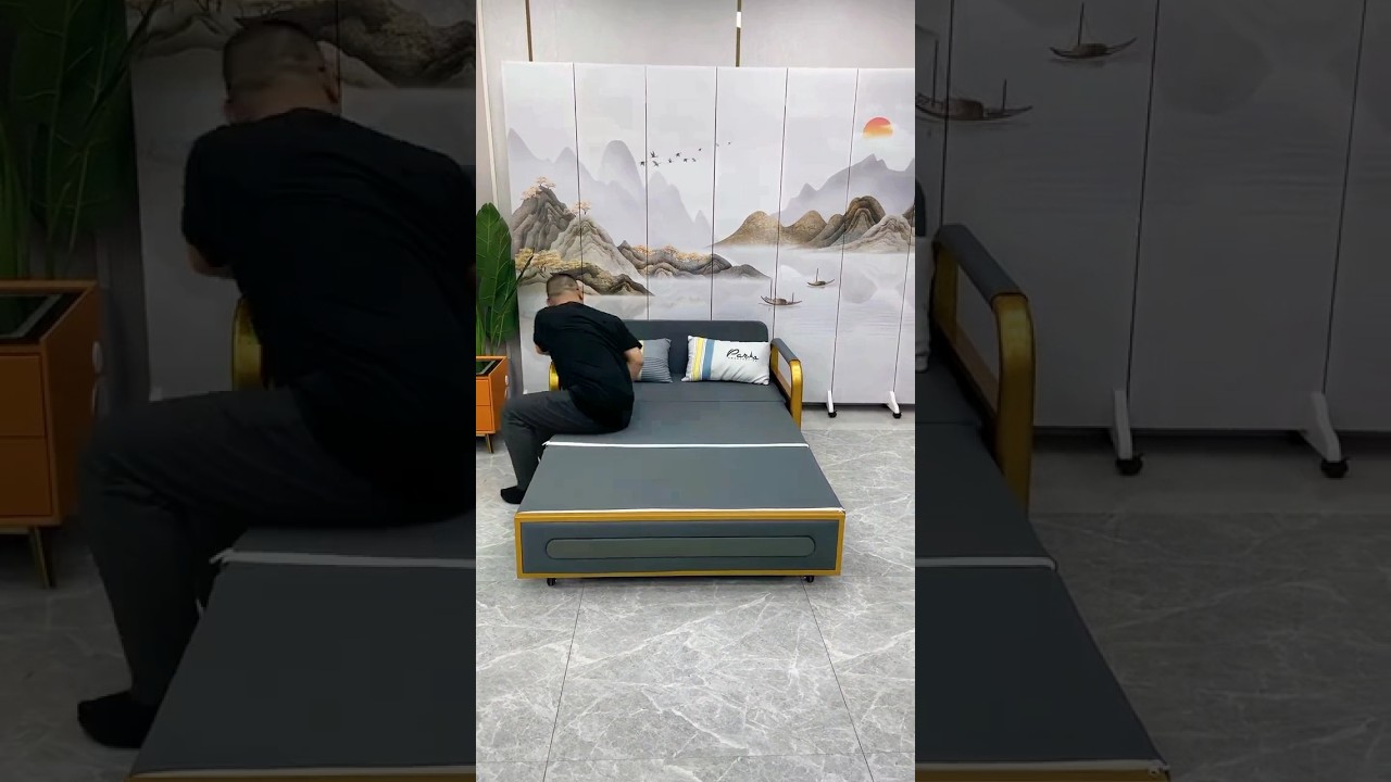 smart space saving folding bed and chair amazing work 
