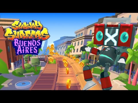 SUBWAY SURFERS ANDROID GAMEPLAY HD 2026 - BUENOS AIRES - SPACEBOT FUTURE WAVE BOARD