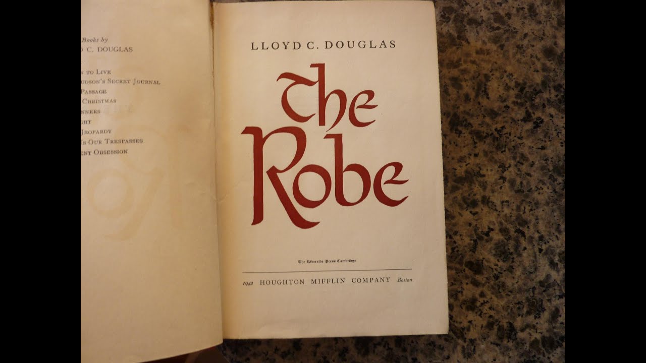 [Book Club] The Robe, by Lloyd C Douglas, Session SIX - YouTube