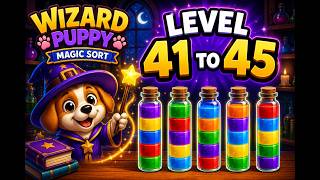 Wizard Puppy Magic Sort Level 41 to 45