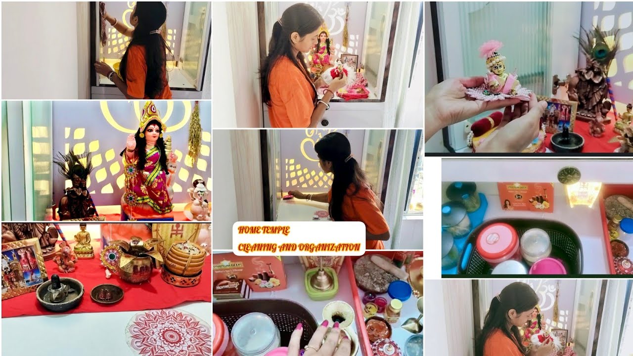 💁‍♀️🌺🌸আমার নতুন বাড়ি Mandir// Temple🌺 Cleaning and Organization||🌷🌼Home Temple Tour💕✨